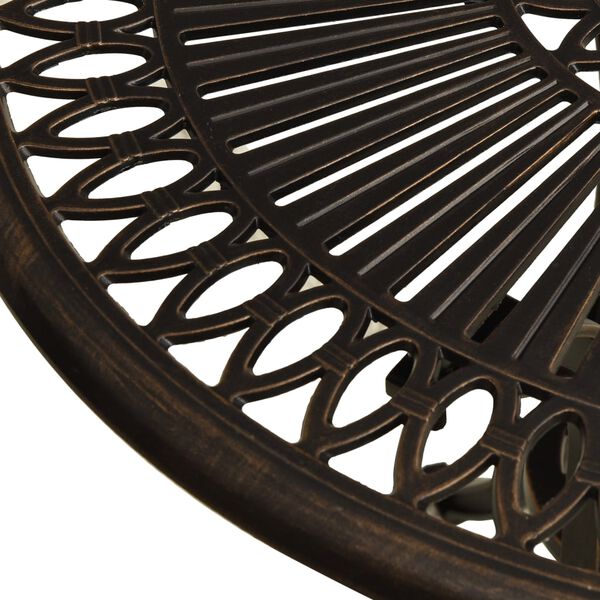 vidaXL Garden Table Bronze Cast Aluminum Medium Durable