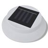 vidaXL Solar Lamp Set of 6 White Durable plastic Small Solar