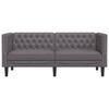 vidaXL Chesterfield Sofa Grey