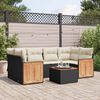vidaXL Garden Sofa Set Black