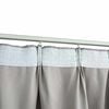 vidaXL Blackout Curtains with Hooks 2 pcs Grey 55.1x68.9"
