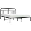 vidaXL Bed Frame Black Steel Full Durable Bed Frame Rectangular