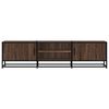 vidaXL TV Cabinet Brown oak Engineered wood, Metal Large TV Cabinet