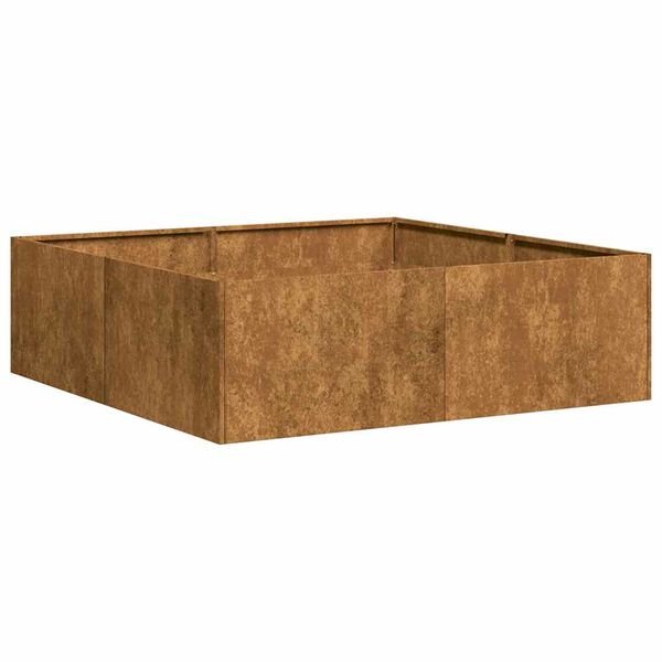 vidaXL Planter Rusty Weathering Steel Large Outdoor Planter