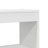 vidaXL Book Cabinet White 31.50 x 11.81 x 77.95 in Engineered Wood