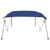 vidaXL 4 Bow Bimini Top Blue 95.7"x82.7"x53.9"