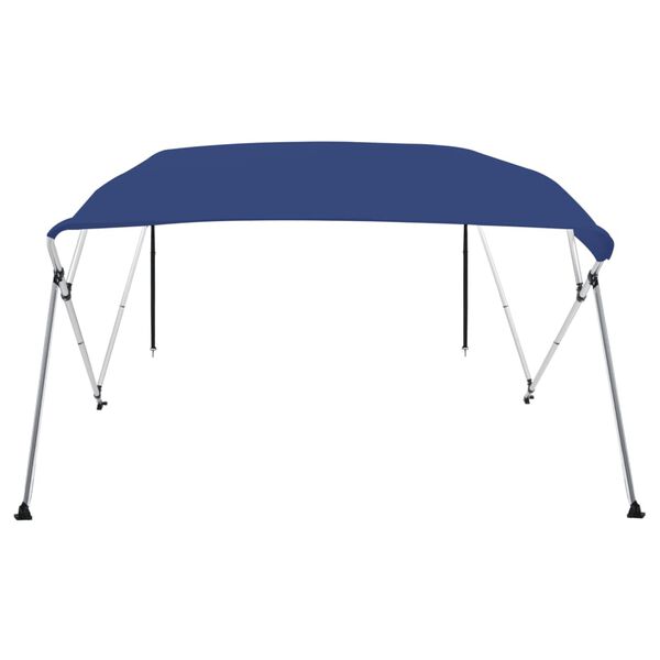 vidaXL 4 Bow Bimini Top Blue 95.7"x82.7"x53.9"