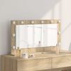 vidaXL Vanity Mirror with Mirror Sonoma Oak 31.50 x 17.72 x 7.09 in