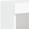 vidaXL TV Wall Cabinet White Engineered wood Medium TV Wall Cabinet