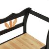 vidaXL Bench Black Solid fir wood, engineered wood Medium Storage Bench