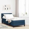 vidaXL Box Spring Bed with Mattress with Mattress Blue 35.4" x 78.7