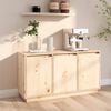 vidaXL Sideboard Brown Solid pine wood 43.7 in x 13.4 in x 23.6 in