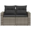vidaXL Garden Sofa Grey