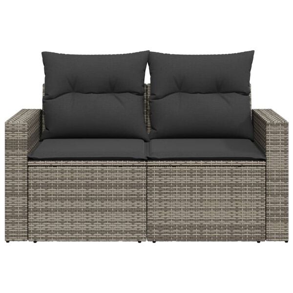 vidaXL Garden Sofa Grey