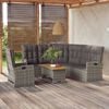 vidaXL Garden Lounge Set Grey PE Rattan Large GARDEN LOUNGE SET Other