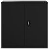 vidaXL File Cabinet Black Powder-Coated Steel Industrial File Cabinet