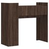 vidaXL Console Table Brown Oak Engineered Wood Medium Console Table
