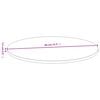 vidaXL Table Top Bamboo 31.5 in diameter Round Minimalist