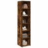 vidaXL Highboard Smoked Oak Engineered Wood Tall Highboard Rectangular