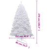 vidaXL Artificial Hinged Christmas Tree White PVC