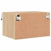 vidaXL Wall-mounted Bedside Cabinet Set of 2 Sonoma Oak Engineered Wood