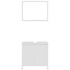 vidaXL Bathroom Furniture Set White Engineered Wood Medium