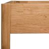 vidaXL Bed Frame without Mattress Solid Oak Wood 59.8"x79.9"