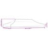 vidaXL Party Tent Roof 9.8'x19.7' Anthracite