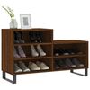 vidaXL Shoe Cabinet Brown Oak Engineered wood, metal Medium Shoe Cabinet