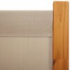 vidaXL 6-Panel Room Divider Taupe 165.4"x70.9"