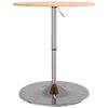 vidaXL Bar Table Beech Solid Beech Wood Height Adjustable Bar Table