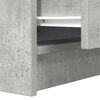vidaXL Bedside Cabinet Concrete Grey Engineered wood Medium
