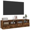 vidaXL TV Wall Cabinets 2 pcs Smoked Oak 23.6x11.8x11.8" Engineered Wood