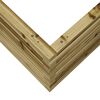 vidaXL Garden Planter Natural Wood Impregnated Solid Pine Wood Medium