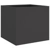 vidaXL Planter Set of 2 Black Cold-rolled steel Medium Durable