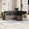 vidaXL Garden Sofa Set Grey