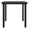 vidaXL Garden Dining Set Black