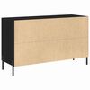 vidaXL Sideboard Black Oak 39.37 x 14.17 x 23.62 in Engineered Wood
