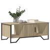 vidaXL Coffee Table Sonoma Oak Engineered wood, Metal Medium