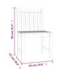vidaXL Garden Dining Set Natural teak color