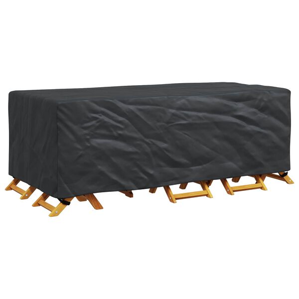 vidaXL Furniture Cover Plain Black 86.61 x 43.31 x 27.56 in 210D