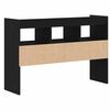 vidaXL Sideboard Black Oak 41.34 x 11.81 x 27.56 in Engineered Wood