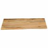 vidaXL Table Top Natural Mango Wood Solid Mango Wood 39.4x31.5x1.0 in