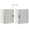 vidaXL Kitchen Wall Cabinet Set of 2 Gray Sonoma Engineered wood