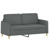 vidaXL Sofa Set Dark grey Fabric (100% polyester), Metal, Textilene, Plywood