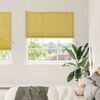 vidaXL Roller Blind with Curtains Yellow 55.12 x 86.61 in Bamboo