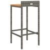 vidaXL Bar Stool Set of 2 Grey