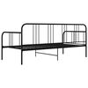 vidaXL Sofa Bed Frame Black Powder-coated metal Twin