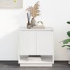 vidaXL Sideboard High gloss white Engineered wood Medium Sideboard