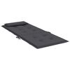 vidaXL Highback Chair Cushion Set of 4 Anthracite